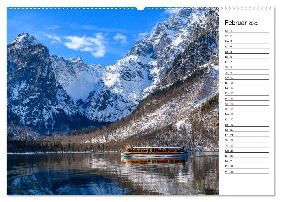 Servus am Königssee - Zu Besuch am bekanntesten Gebirgssee Bayerns (CALVENDO Premium Wandkalender 2025)