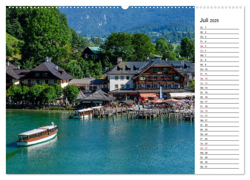 Servus am Königssee - Zu Besuch am bekanntesten Gebirgssee Bayerns (CALVENDO Premium Wandkalender 2025)