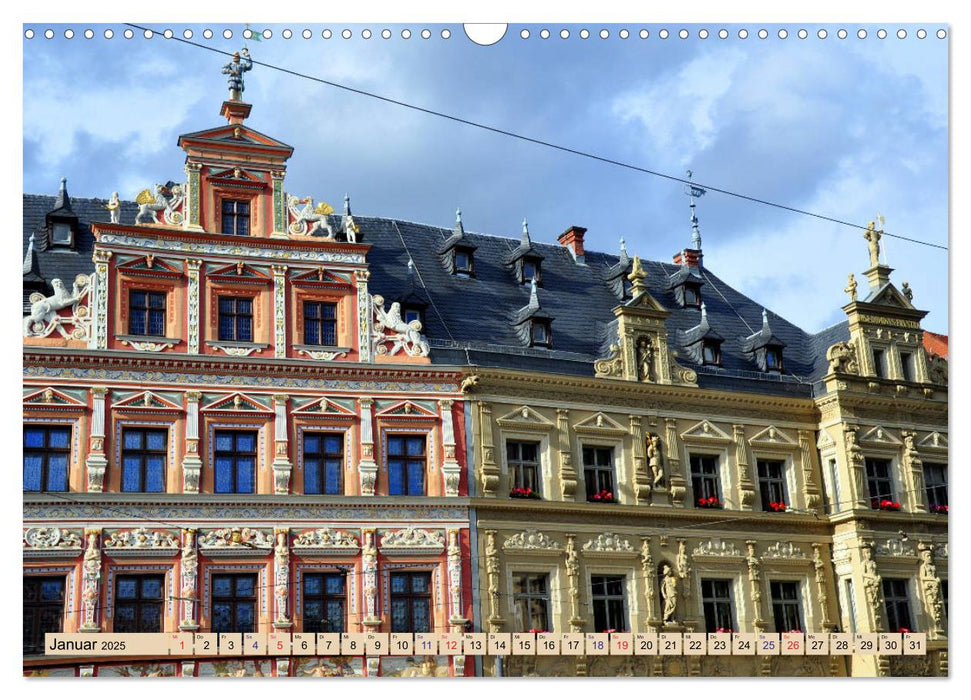 Erfurt - Landeshauptstadt mit historischer Altstadt (CALVENDO Wandkalender 2025)