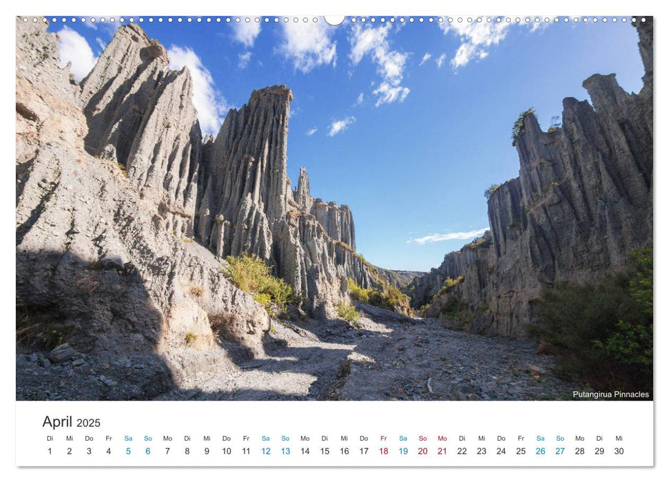 Neuseelands Berge (CALVENDO Premium Wandkalender 2025)