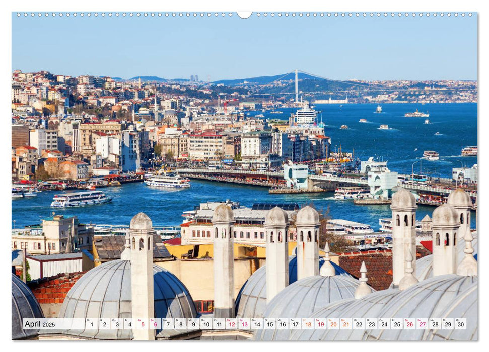 Istanbul - die Stadt zwischen zwei Welten (CALVENDO Premium Wandkalender 2025)