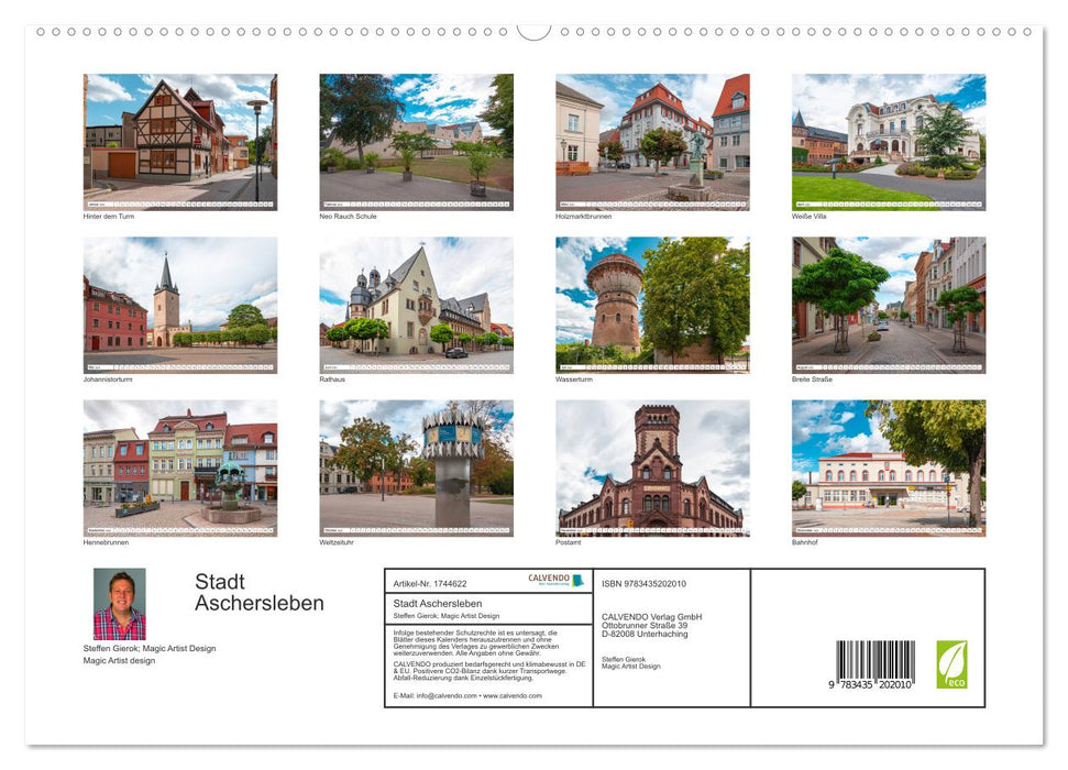 Stadt Aschersleben (CALVENDO Premium Wandkalender 2025)