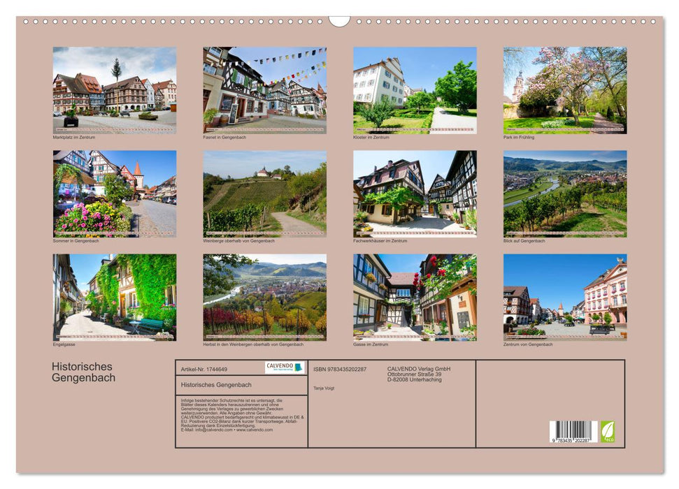 Historisches Gengenbach (CALVENDO Wandkalender 2025)