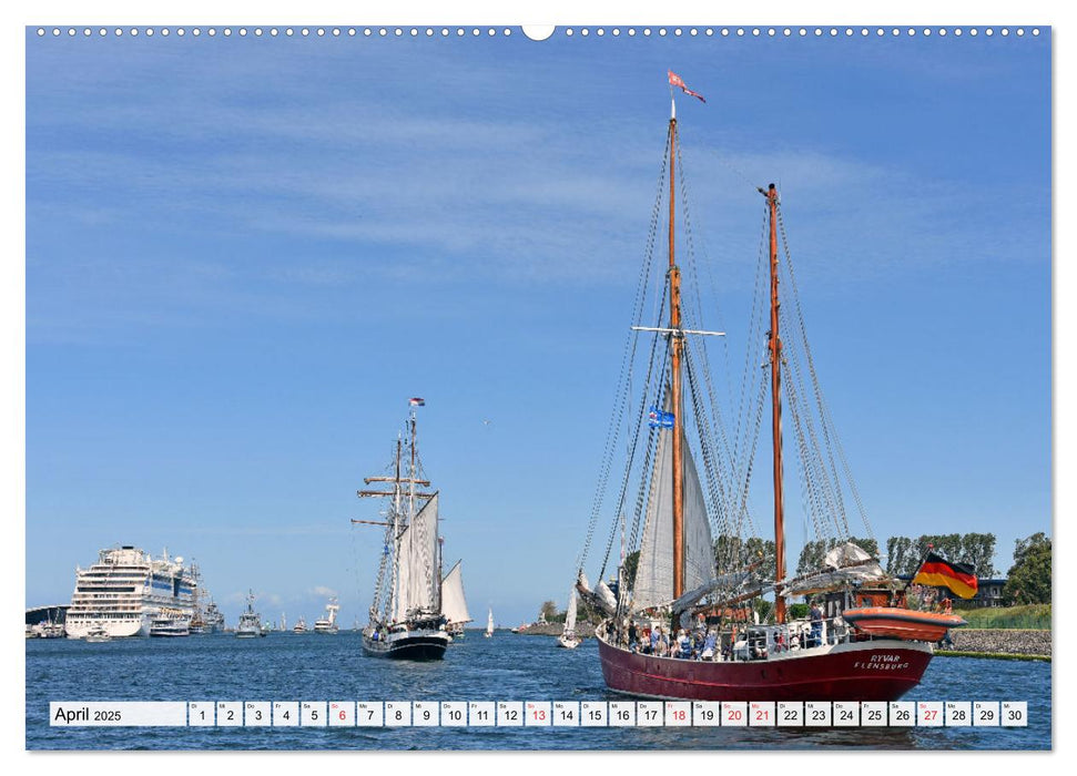 Die HANSE SAIL Das große Seglertreffen in Rostock (CALVENDO Wandkalender 2025)