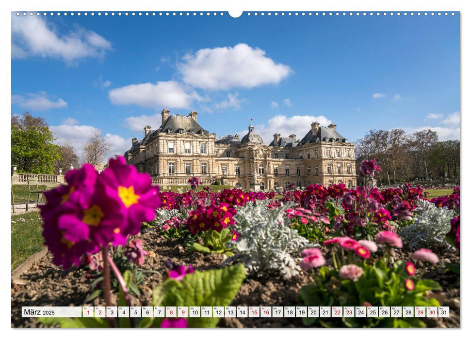 Frühling in Paris (CALVENDO Premium Wandkalender 2025)