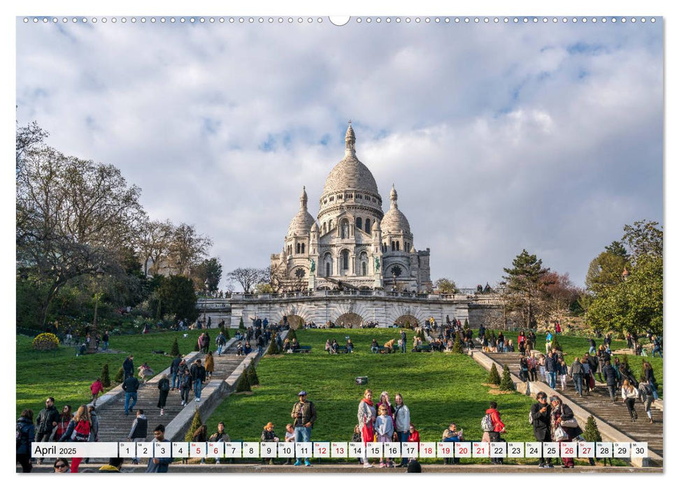 Frühling in Paris (CALVENDO Premium Wandkalender 2025)