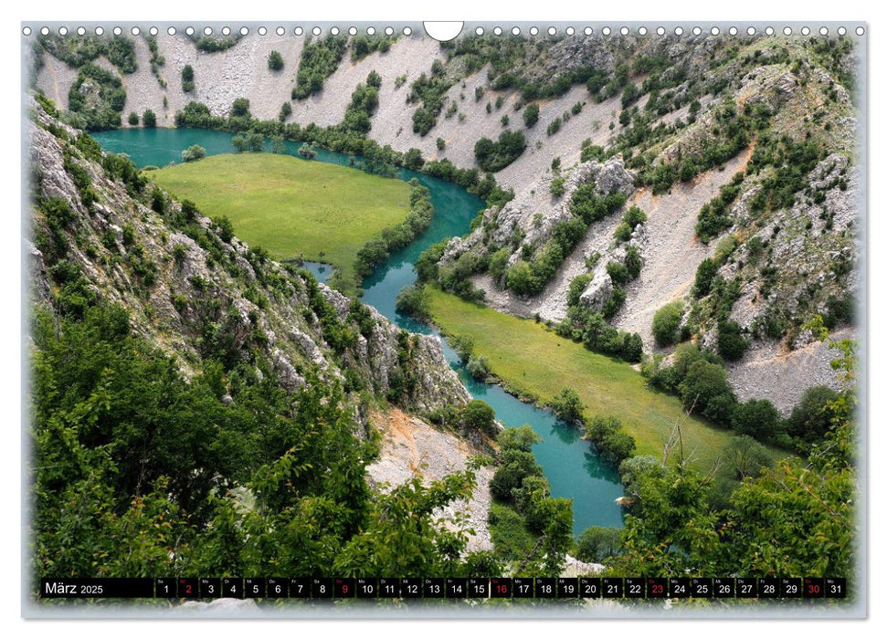 Kroatien - Wasser, Berge, schöne Städte (CALVENDO Wandkalender 2025)