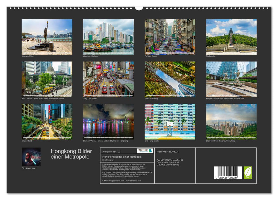 Hongkong Bilder einer Metropole (CALVENDO Premium Wandkalender 2025)