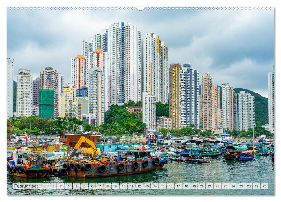 Hongkong Bilder einer Metropole (CALVENDO Premium Wandkalender 2025)