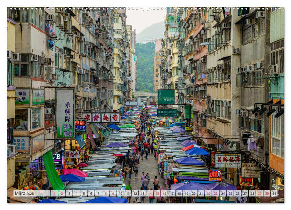 Hongkong Bilder einer Metropole (CALVENDO Premium Wandkalender 2025)