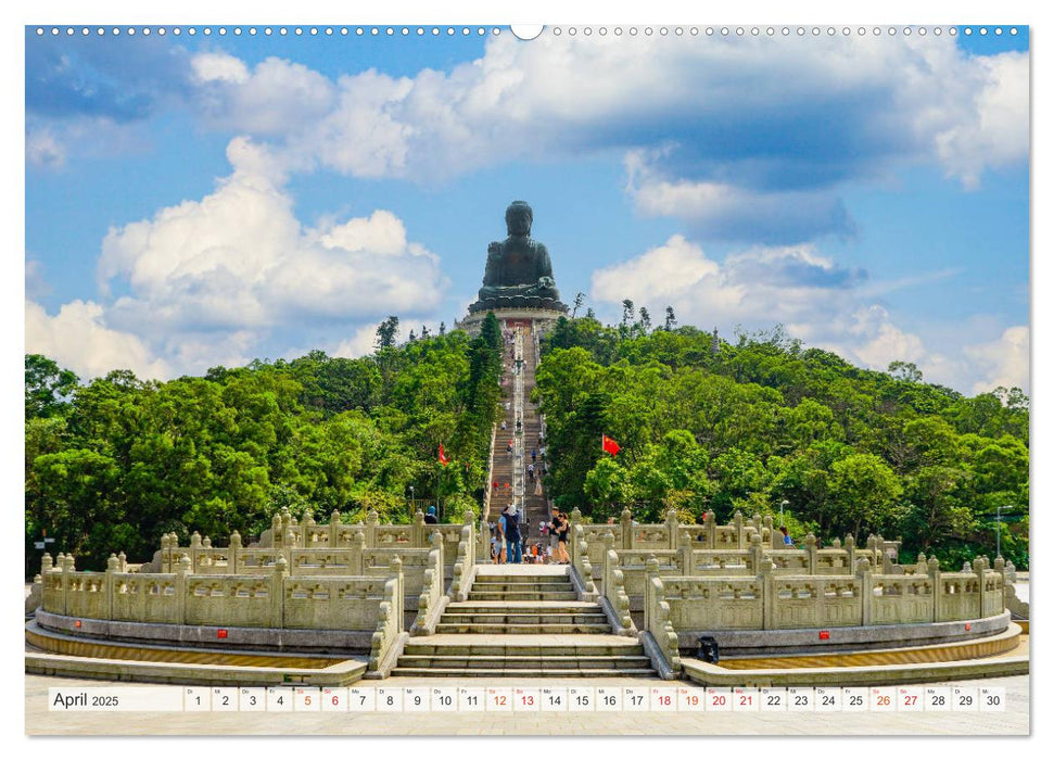 Hongkong Bilder einer Metropole (CALVENDO Premium Wandkalender 2025)