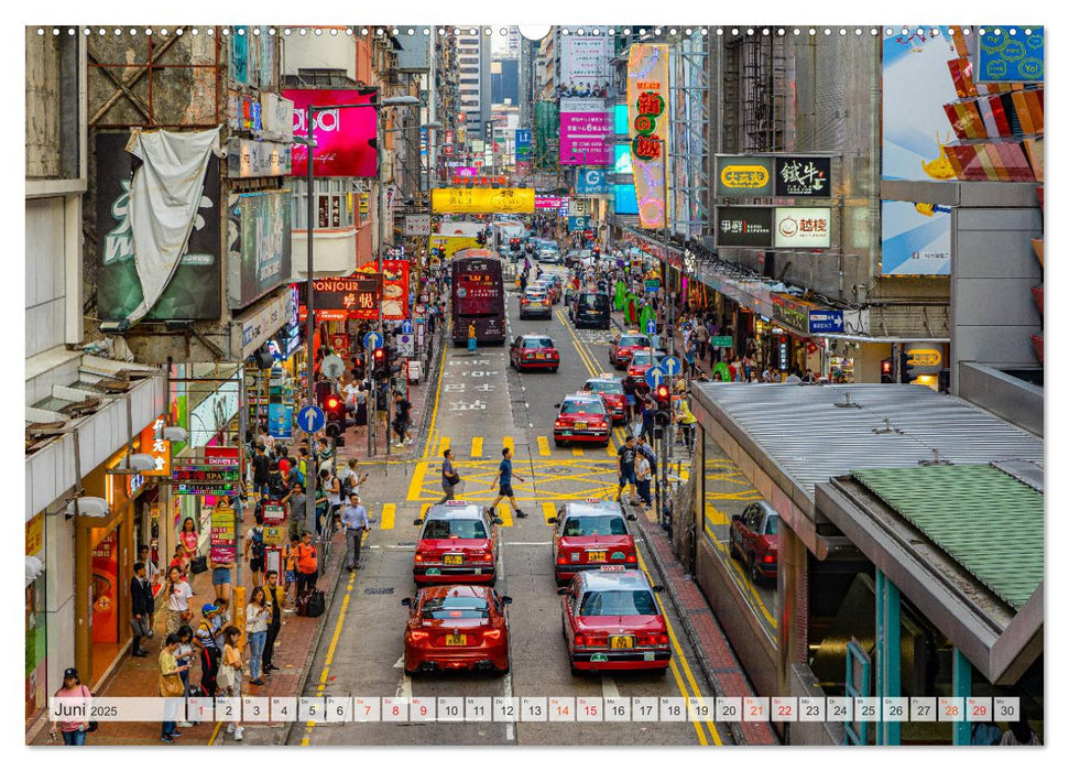 Hongkong Bilder einer Metropole (CALVENDO Premium Wandkalender 2025)