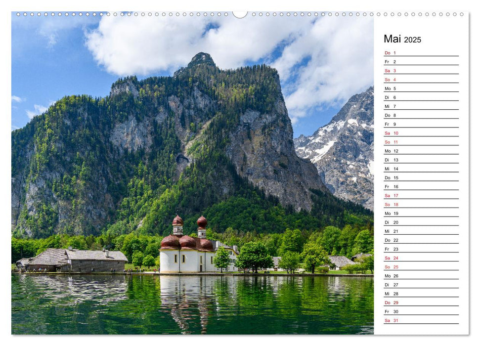 Servus am Königssee - Zu Besuch am bekanntesten Gebirgssee Bayerns (CALVENDO Wandkalender 2025)