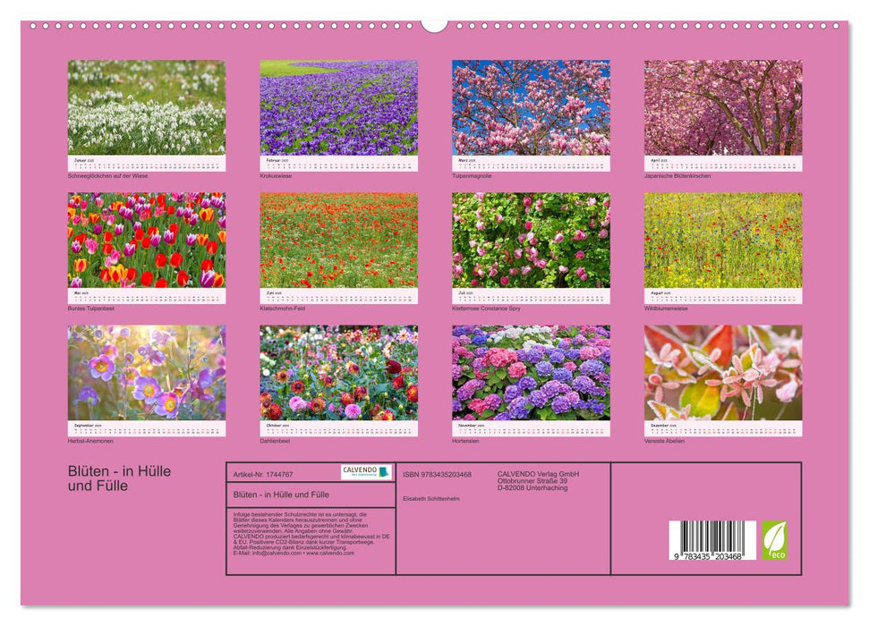 Blüten - in Hülle und Fülle (CALVENDO Premium Wandkalender 2025)