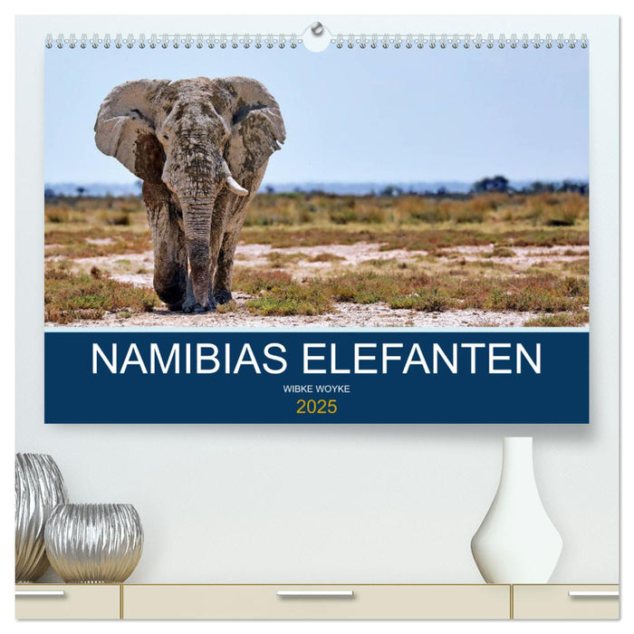 Namibias Elefanten (CALVENDO Premium Wandkalender 2025)