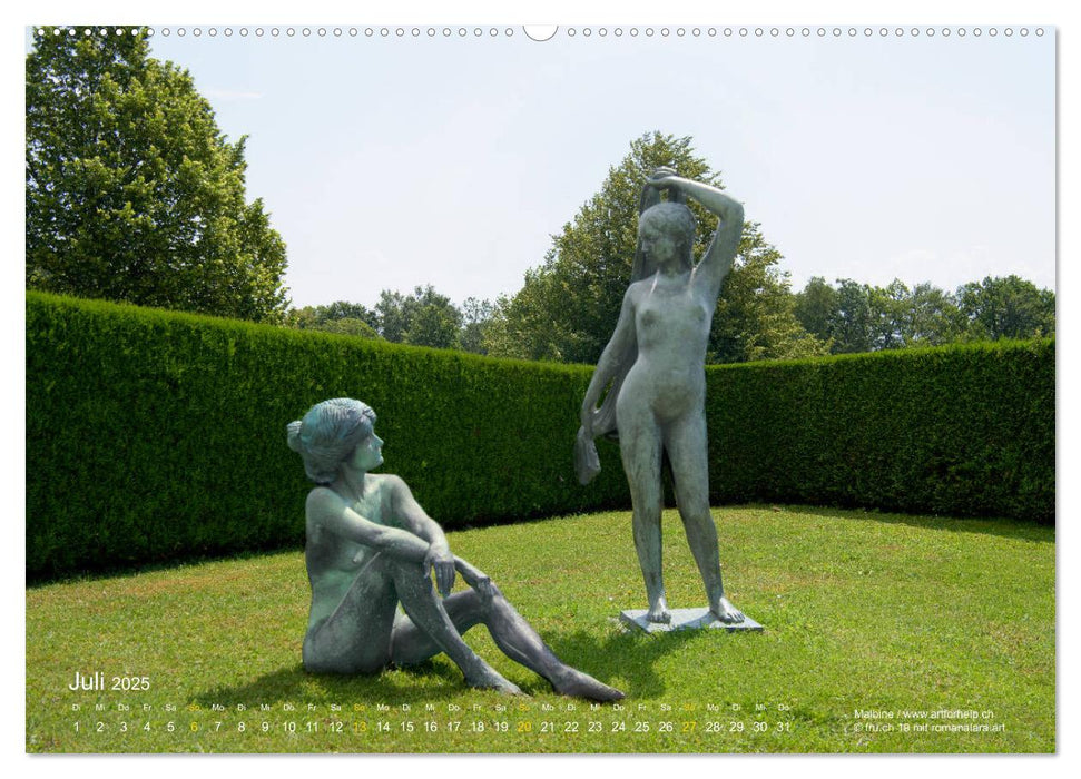 Dialog mit Statuen von Malbine (CALVENDO Premium Wandkalender 2025)