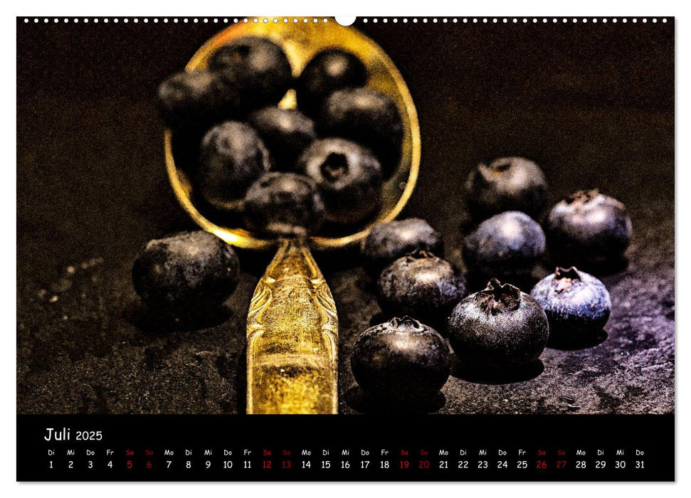 Für Genießer, Foodfotografie FINE ART (CALVENDO Premium Wandkalender 2025)