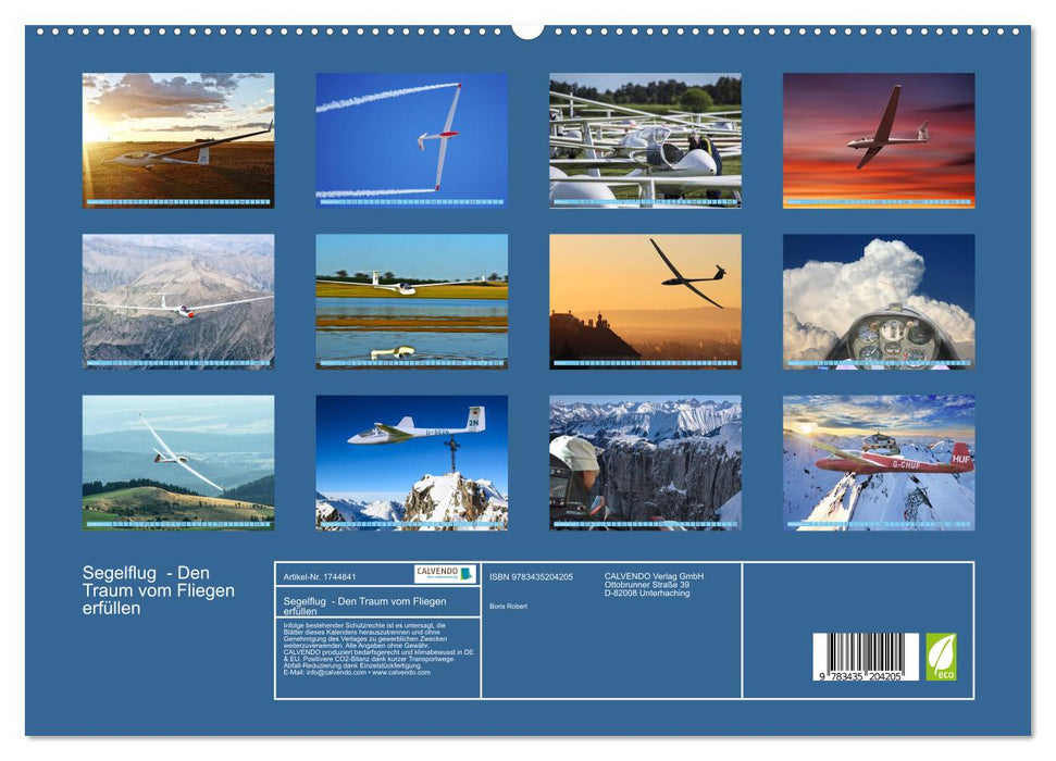 Segelflug - Den Traum vom Fliegen erfüllen (CALVENDO Premium Wandkalender 2025)