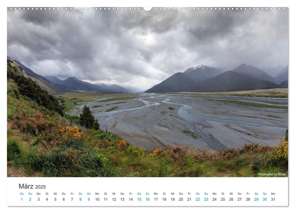 Neuseelands Berge (CALVENDO Wandkalender 2025)