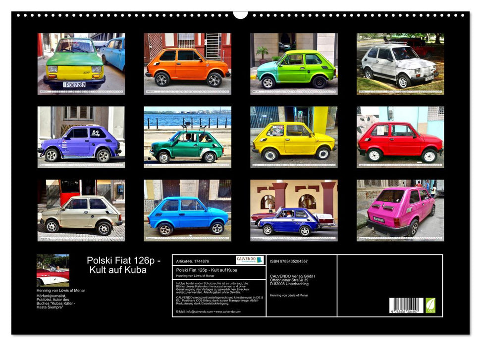 Polski Fiat 126p - Kult auf Kuba (CALVENDO Wandkalender 2025)