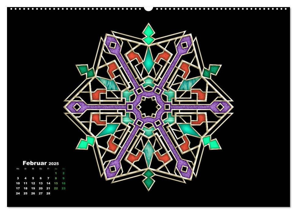 Farbenspiel mit Art Déco (CALVENDO Premium Wandkalender 2025)