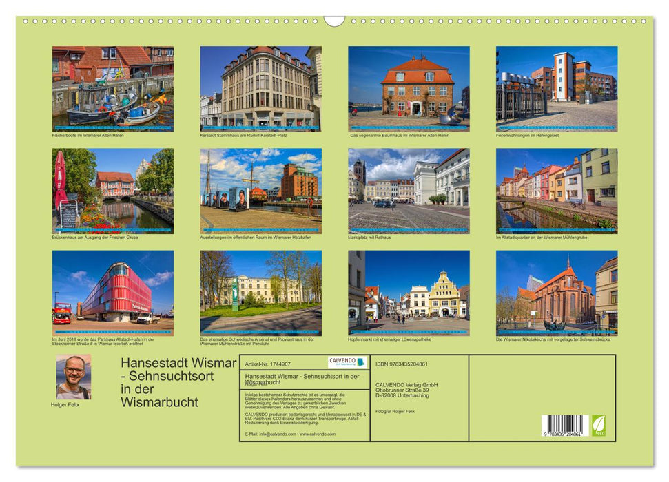 Hansestadt Wismar - Sehnsuchtsort in der Wismarbucht (CALVENDO Wandkalender 2025)