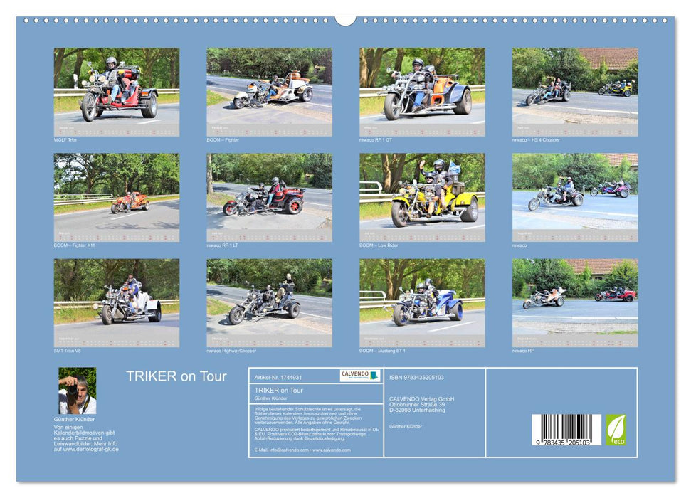 TRIKER on Tour (CALVENDO Premium Wandkalender 2025)