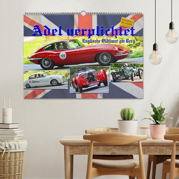 Adel verpflichtet - Englische Oldtimer am Berg (CALVENDO Wandkalender 2025)