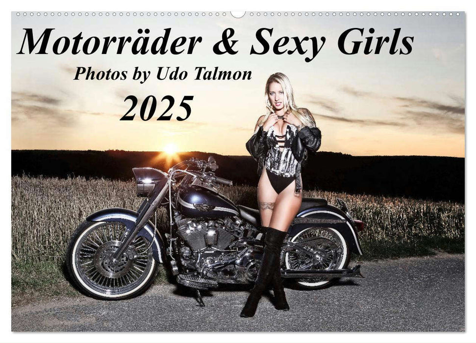 Motorräder & Sexy Girls (CALVENDO Wandkalender 2025)