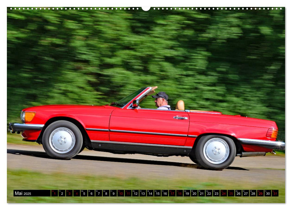 Ein Stern für Amerika - Mercedes Benz 560 SL (CALVENDO Premium Wandkalender 2025)