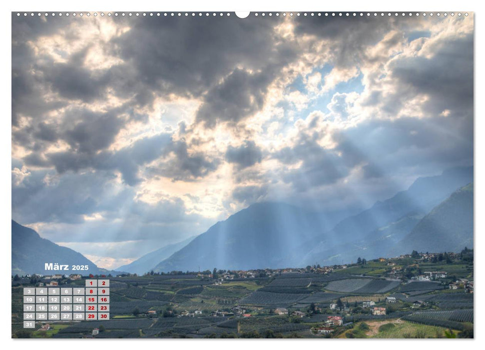 Meraner Land: alpin-mediterranes Lebensgefühl (CALVENDO Premium Wandkalender 2025)