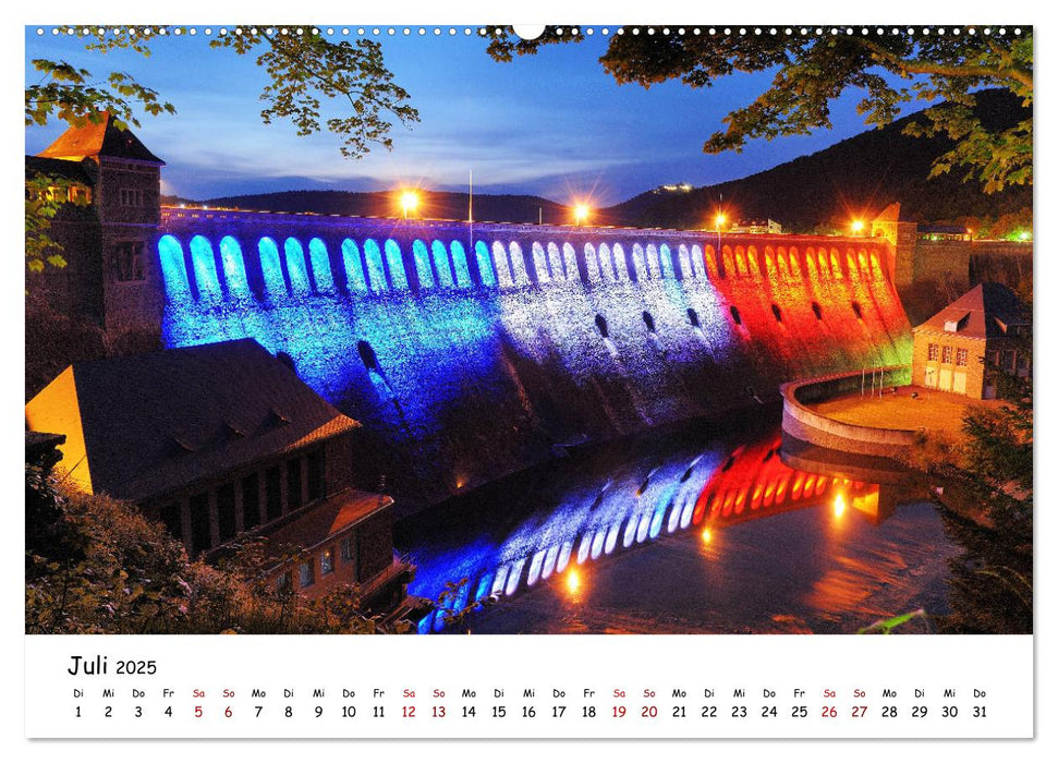 Der Edersee - Das Paradies in Nordhessen (CALVENDO Premium Wandkalender 2025)