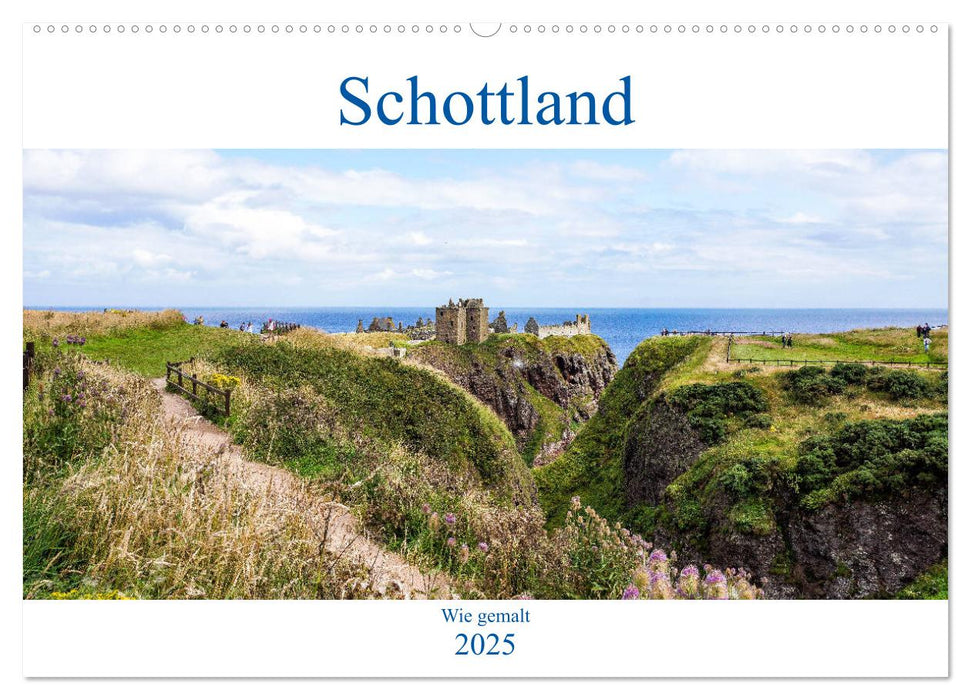 Schottland - Wie gemalt (CALVENDO Wandkalender 2025)