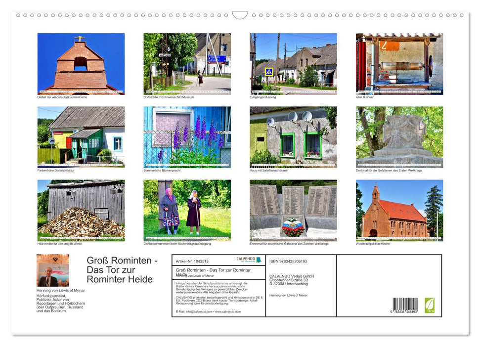 Groß Rominten - Das Tor zur Rominter Heide (CALVENDO Wandkalender 2025)