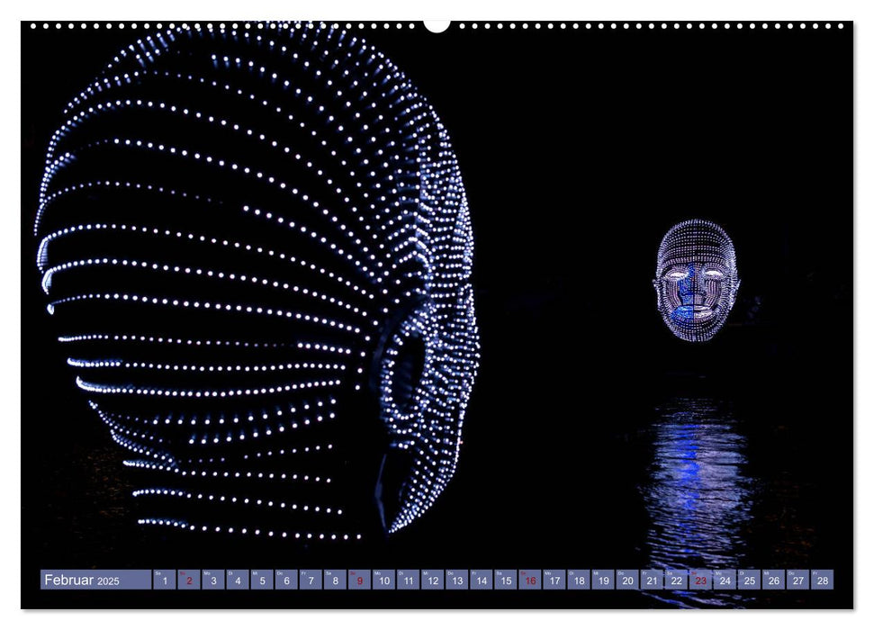 Lichtkunst in Amsterdam (CALVENDO Premium Wandkalender 2025)