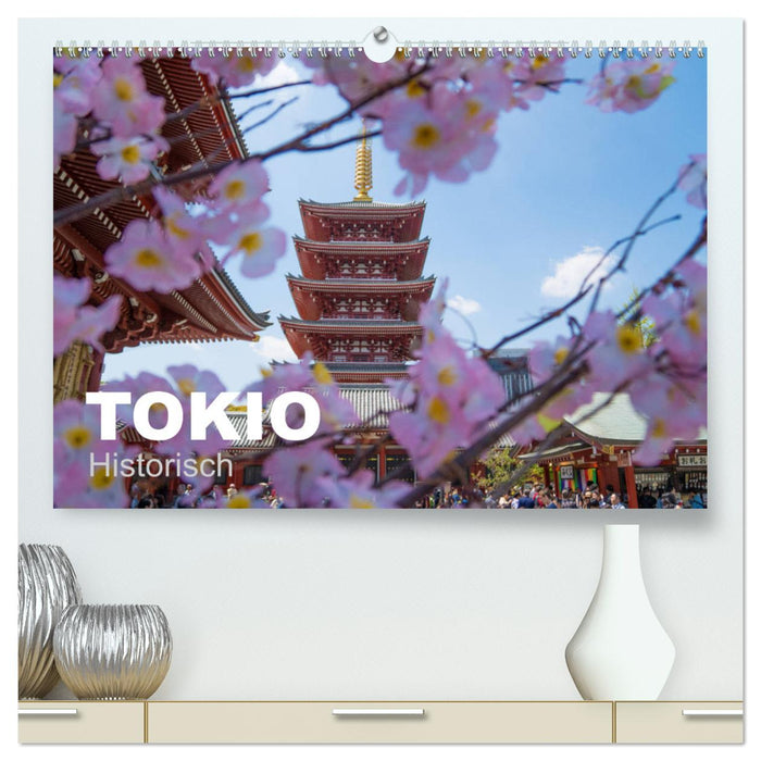 Tokio Kalender mit historischen Tempeln und Schreinen (CALVENDO Premium Wandkalender 2025)