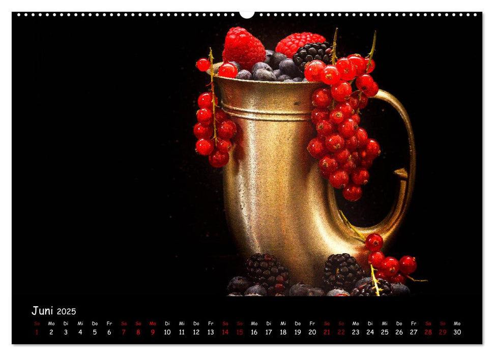 Für Genießer, Foodfotografie FINE ART (CALVENDO Wandkalender 2025)