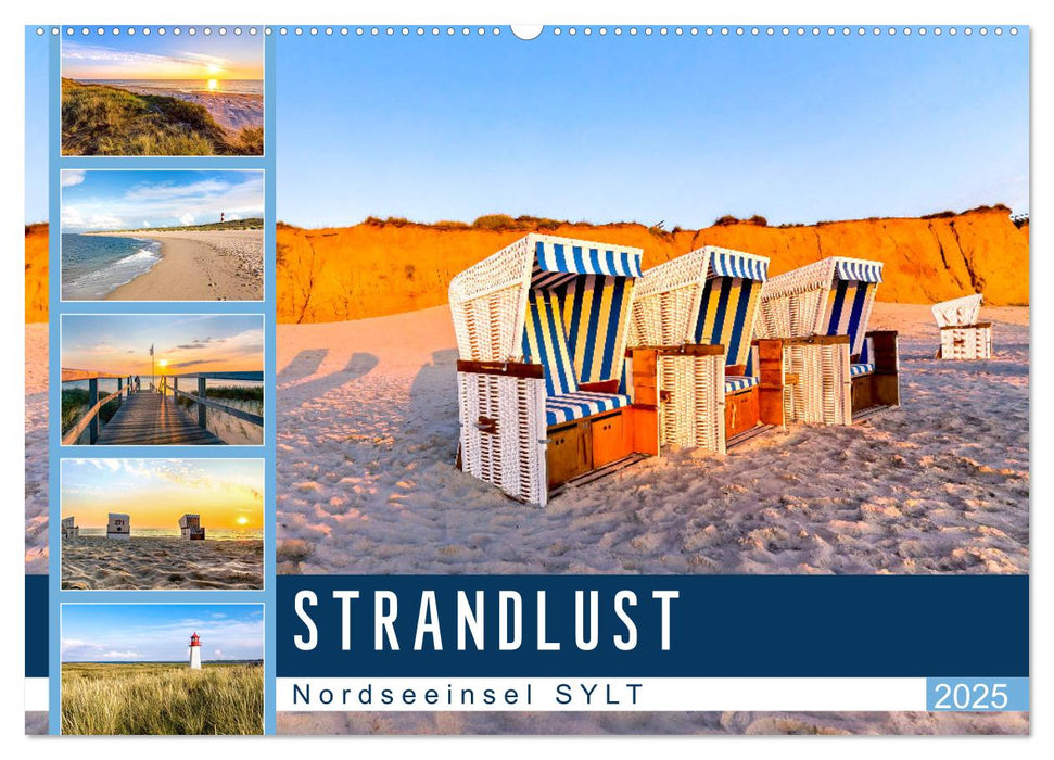 STRANDLUST Nordseeinsel Sylt (CALVENDO Wandkalender 2025)