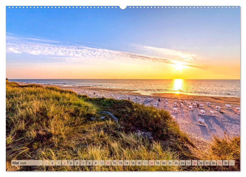 STRANDLUST Nordseeinsel Sylt (CALVENDO Wandkalender 2025)