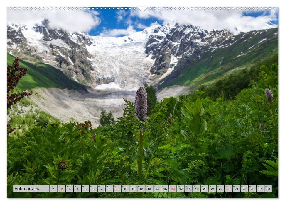 Swanetien - Georgiens Bergwelt im Großen Kaukasus (CALVENDO Wandkalender 2025)