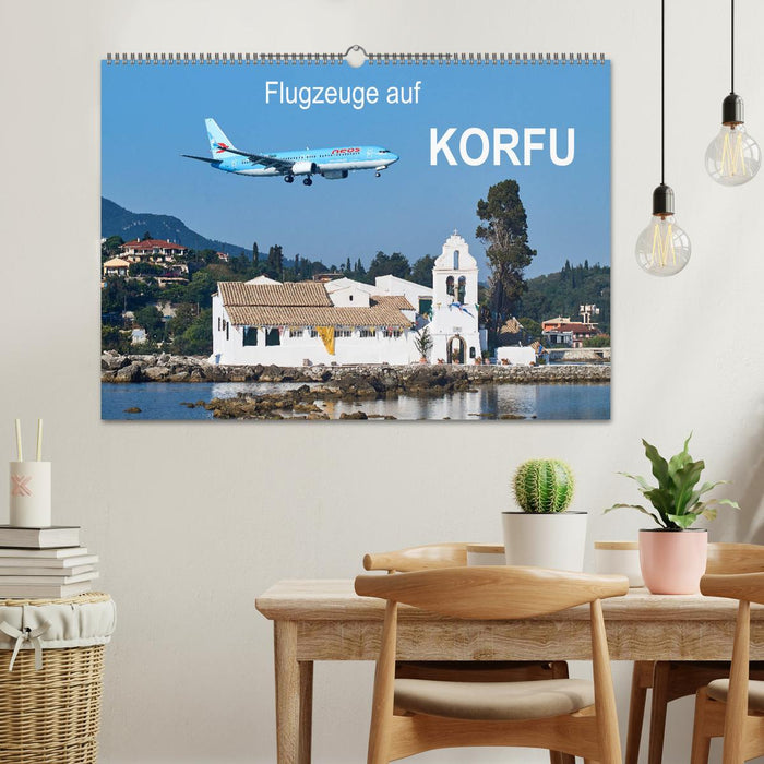 Flugzeuge auf Korfu (CALVENDO Wandkalender 2025)