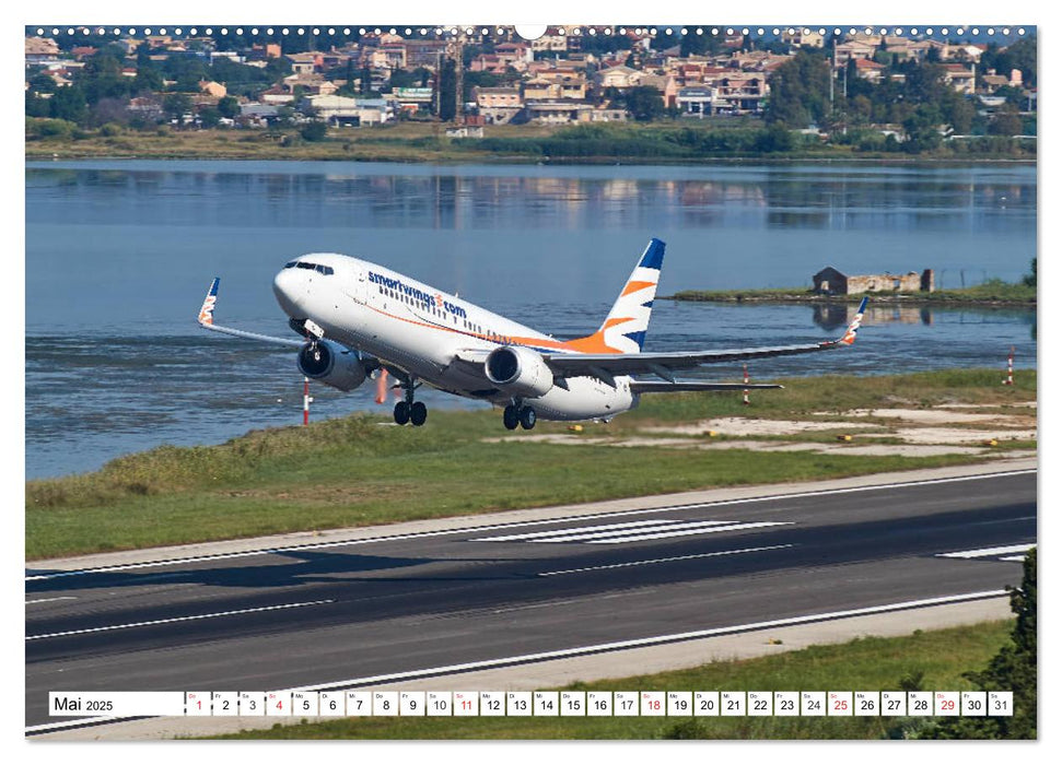 Flugzeuge auf Korfu (CALVENDO Wandkalender 2025)