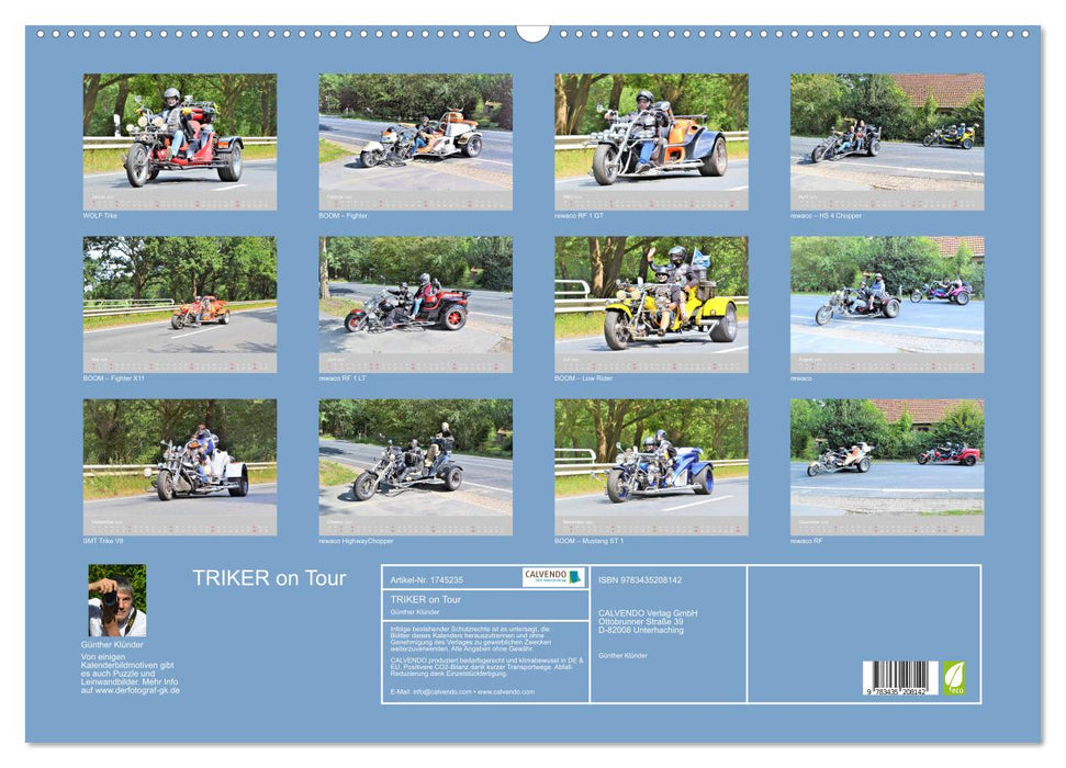 TRIKER on Tour (CALVENDO Wandkalender 2025)