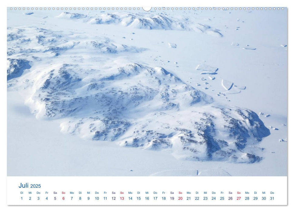 Polarflug Kurs Nordpol (CALVENDO Premium Wandkalender 2025)