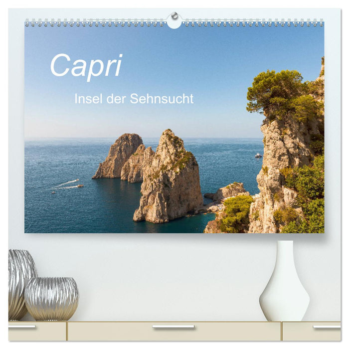 Capri, Insel der Sehnsucht (CALVENDO Premium Wandkalender 2025)