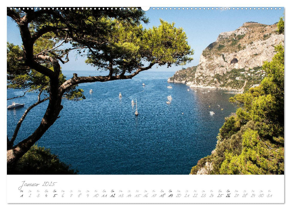 Capri, Insel der Sehnsucht (CALVENDO Premium Wandkalender 2025)