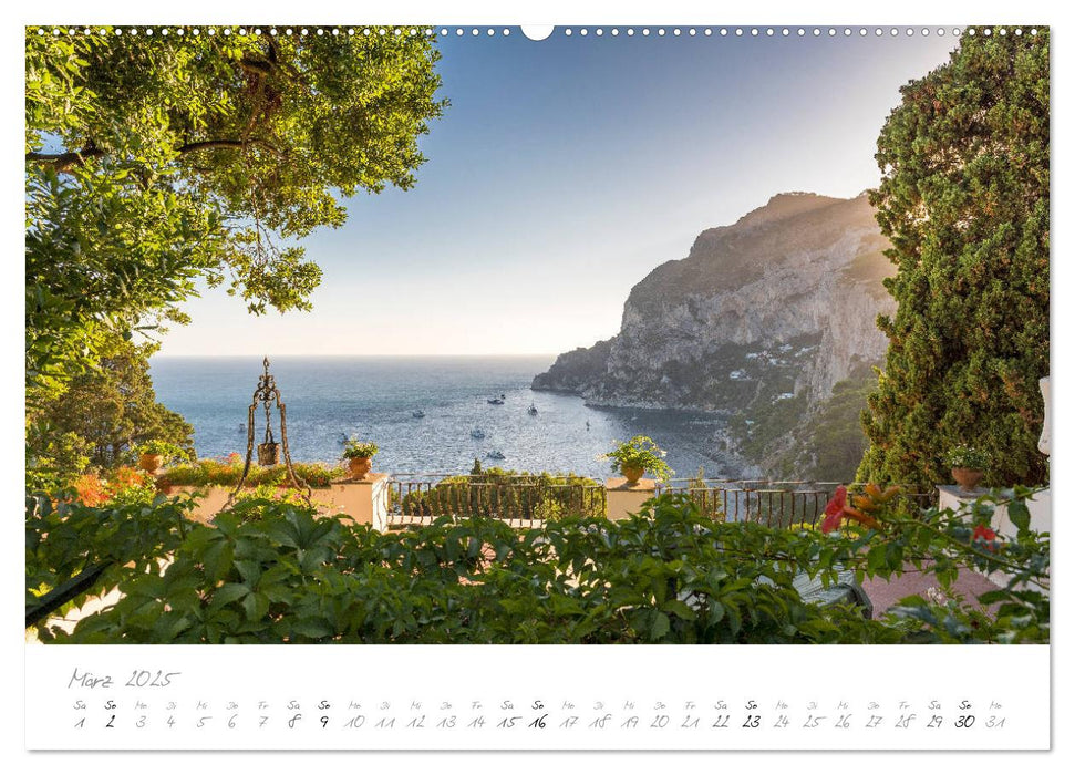 Capri, Insel der Sehnsucht (CALVENDO Premium Wandkalender 2025)