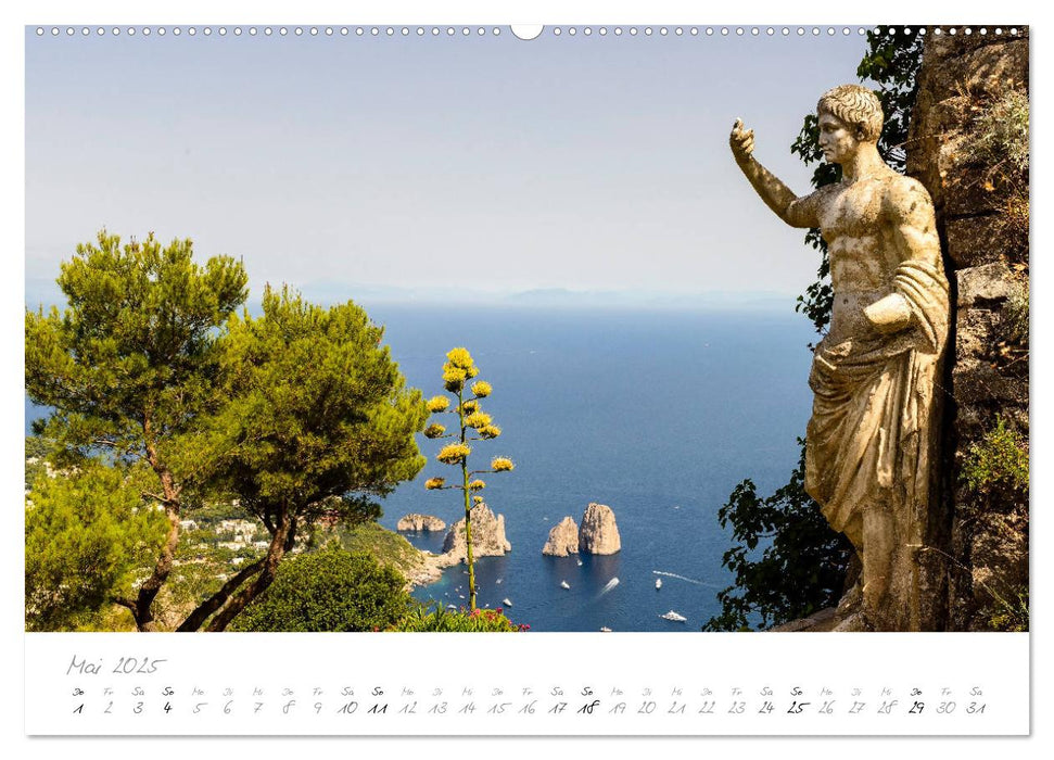 Capri, Insel der Sehnsucht (CALVENDO Premium Wandkalender 2025)