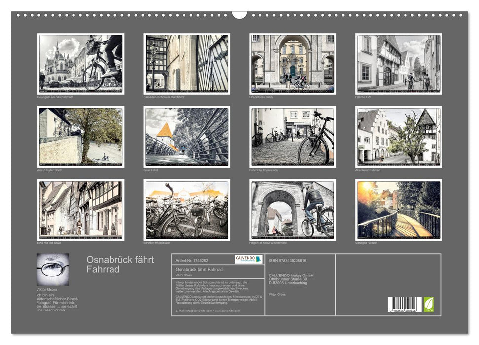 Osnabrück fährt Fahrrad (CALVENDO Wandkalender 2025)