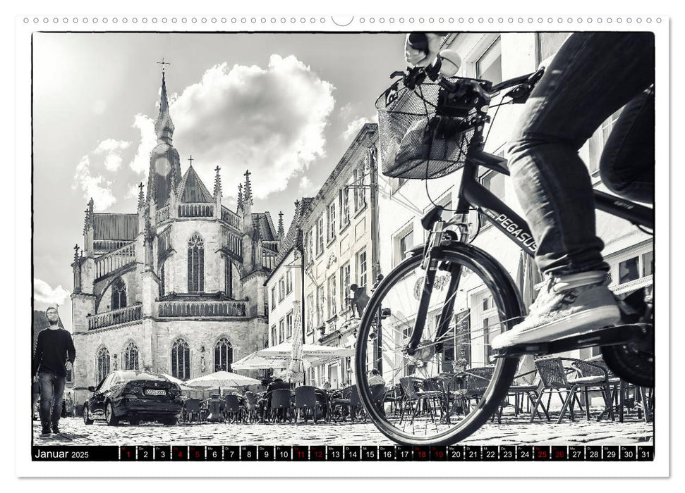 Osnabrück fährt Fahrrad (CALVENDO Wandkalender 2025)